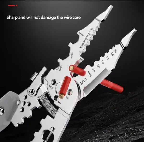 Multi-Function 10-in-1 Wire Stripper & Cutter Tool